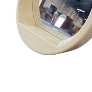 Vintage space age round wall mirror