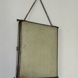 Large vintage barber's triptych mirror 1960