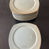 9 CNP stoneware plates