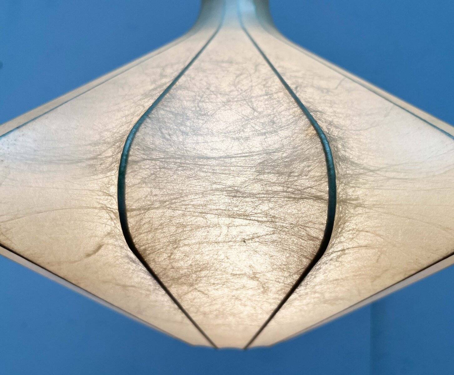 Modern mid-century Cocoon pendant lamp by Friedel Wauer for Goldkant Leuchten, 1960s.