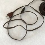 Art Deco lamp in turned wood from the 1930s