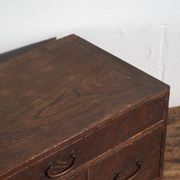 Small antique Japanese desk cabinet with three drawers – Meiji / Taishō period (c. 1890-1926)