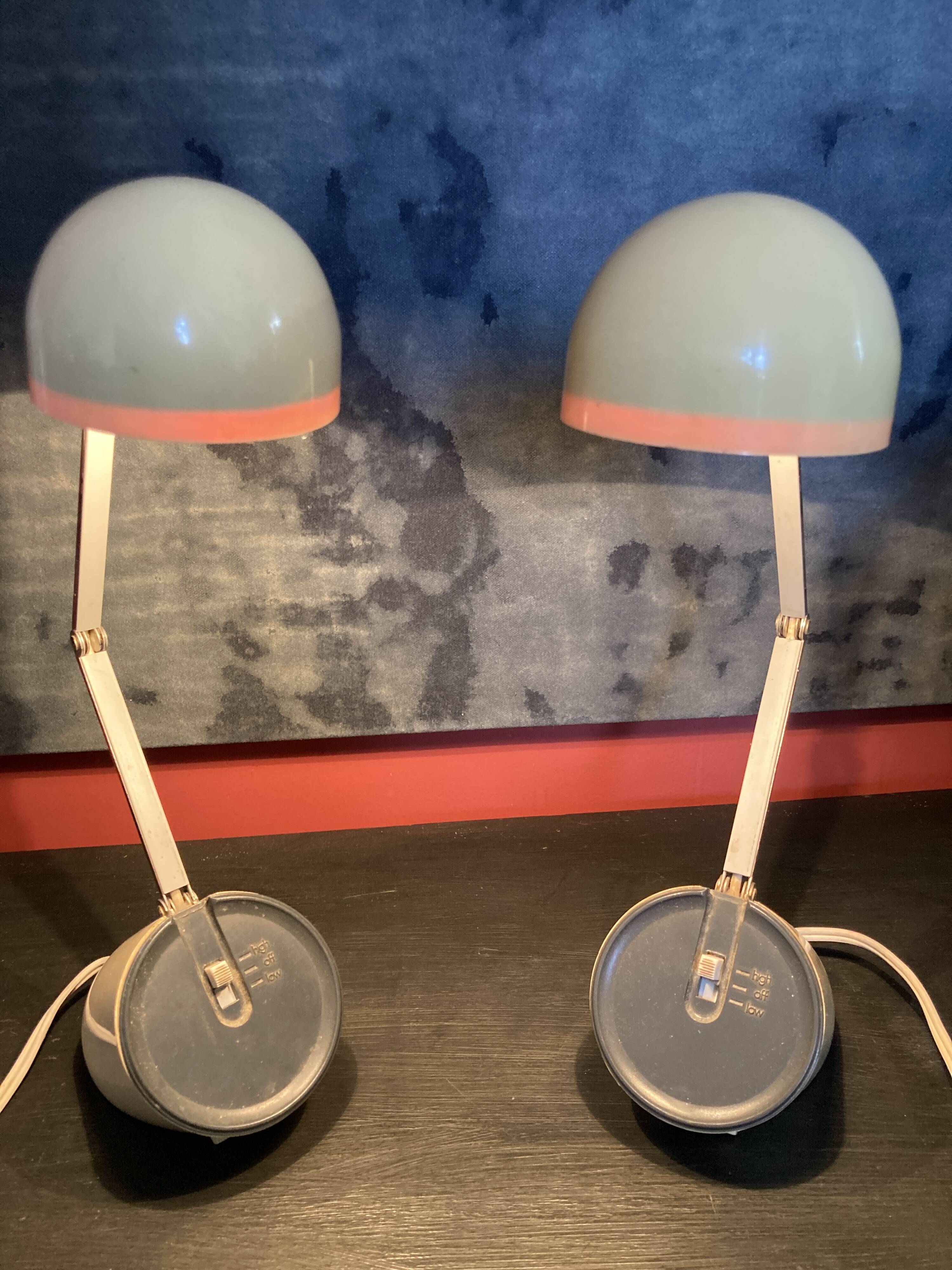 Pair of Space Age lamps - 70s - Kréo Lite Model NA 718