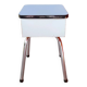 Tabouret coffre en formica bleu 60s