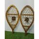 Pair of wooden snowshoes