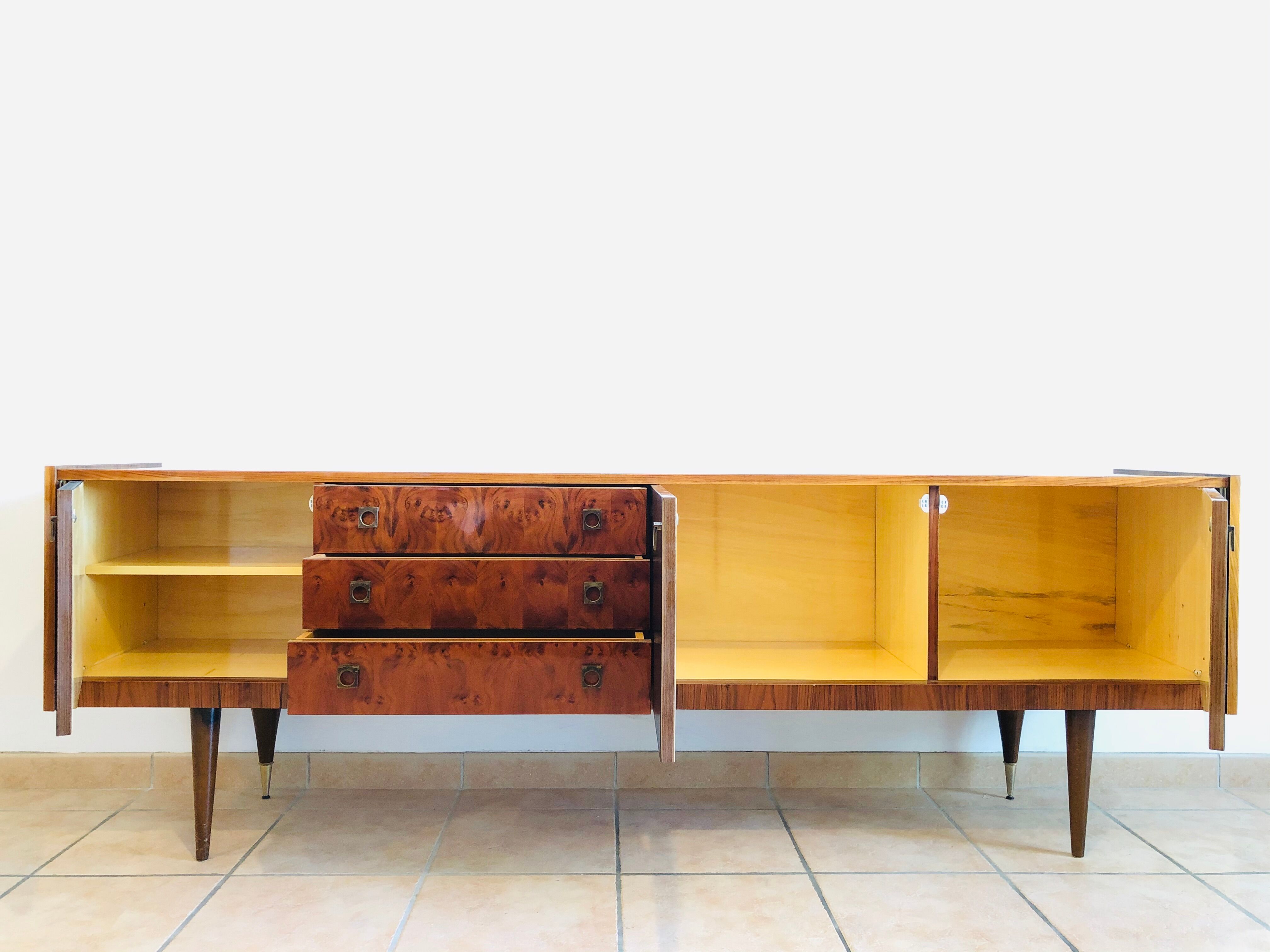Vintage walnut sideboard 1960