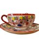 Vintage Oriental Geisha Girl Tableware: 10-piece coffee set