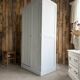 Parisian wardrobe with white patina