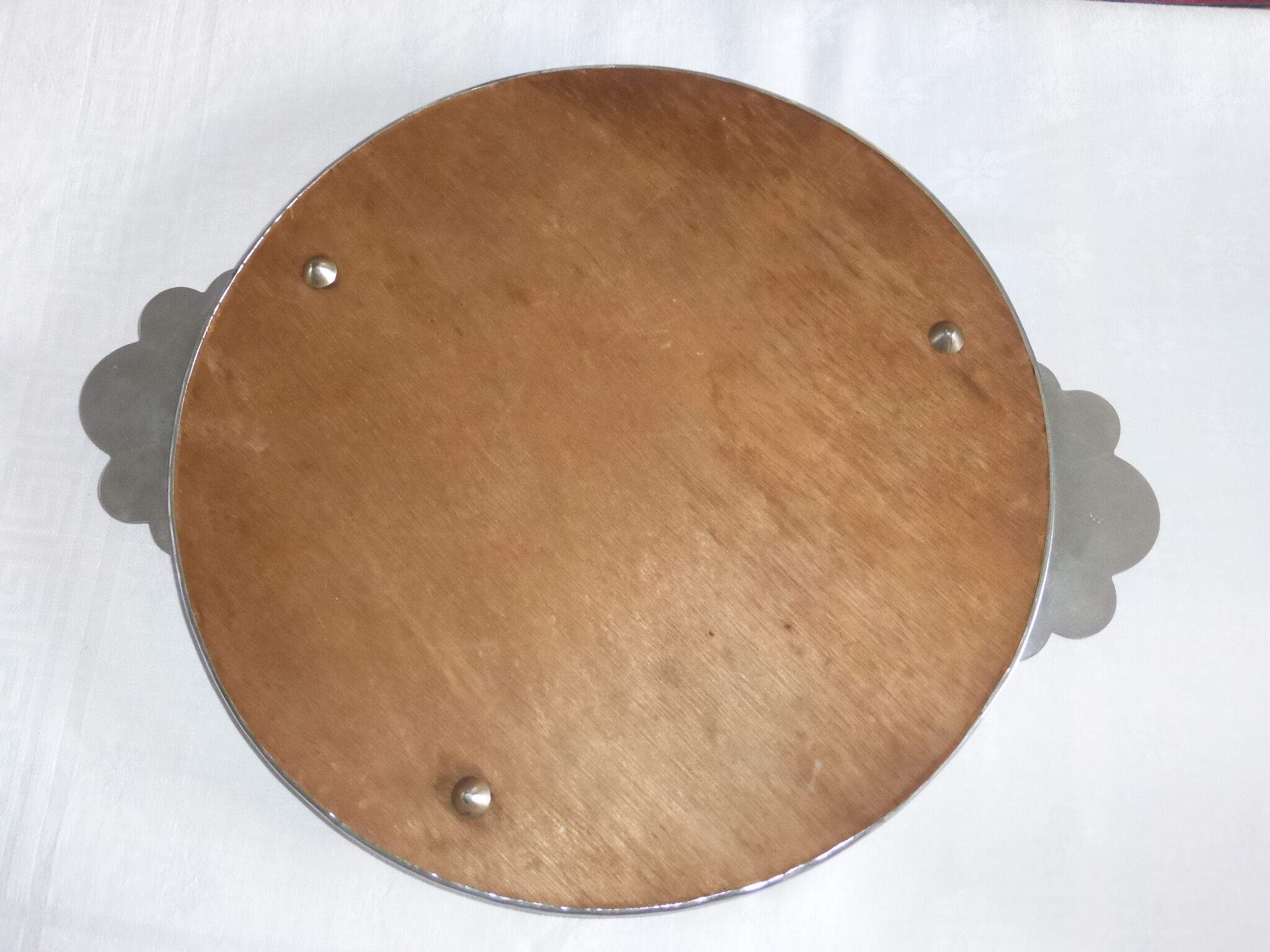 Round mirror tray polylobed side sockets 40/50 years