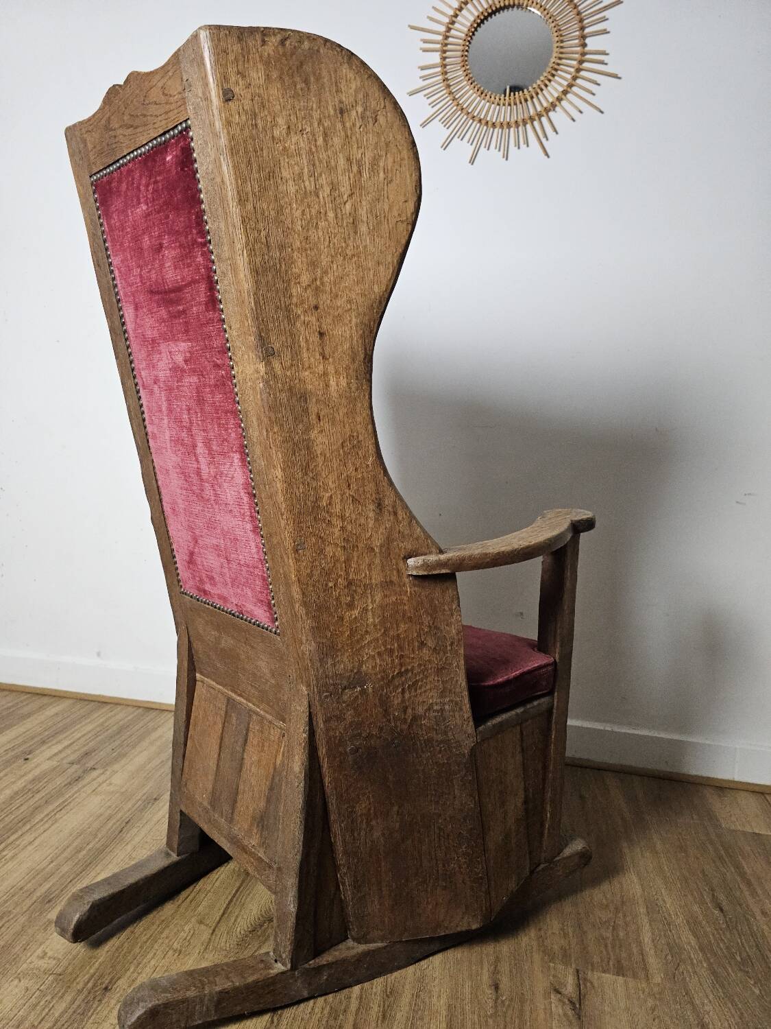 Brutalist Rocking Chair, 19th Century
