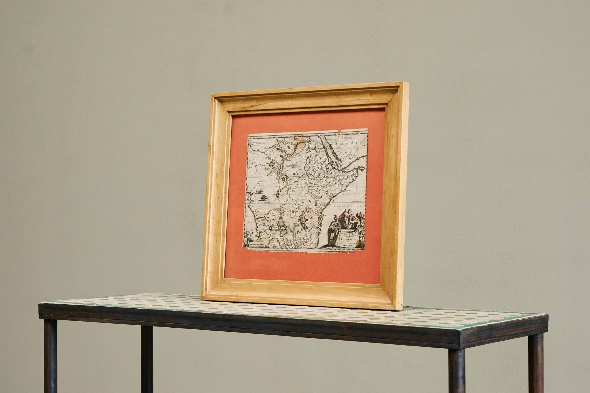 Rare original map of Ethiopia from the 17th century by Willem Janszoon Blaeu.