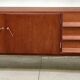 Mid-Century Modern Teak sideboard with brass handles, Germany 1960s