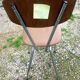 Série de 4 chaises en skaï et chrome années 60