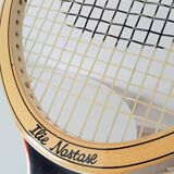 Vintage wooden tennis racket Ilie Nastase Adidas