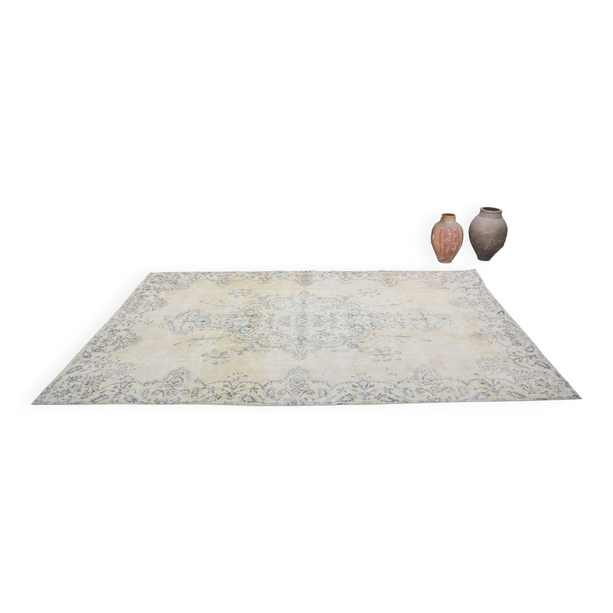 Turkish Oushak Handmade Carpet sku 3182