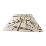 Curly wool design rug