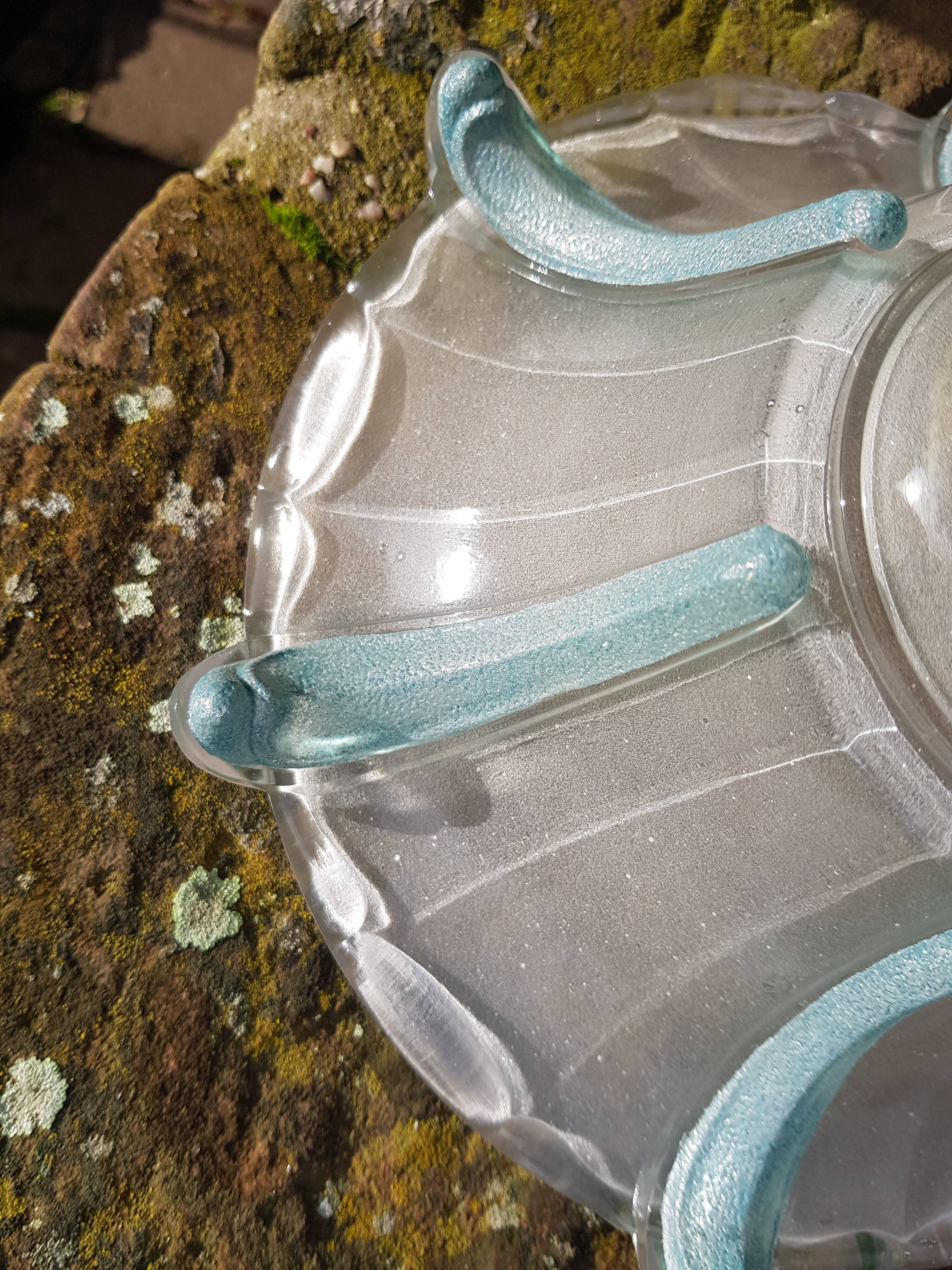 Vintage glass portable lamp or pendant lamp