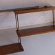 oak and copper shelf from the 50s