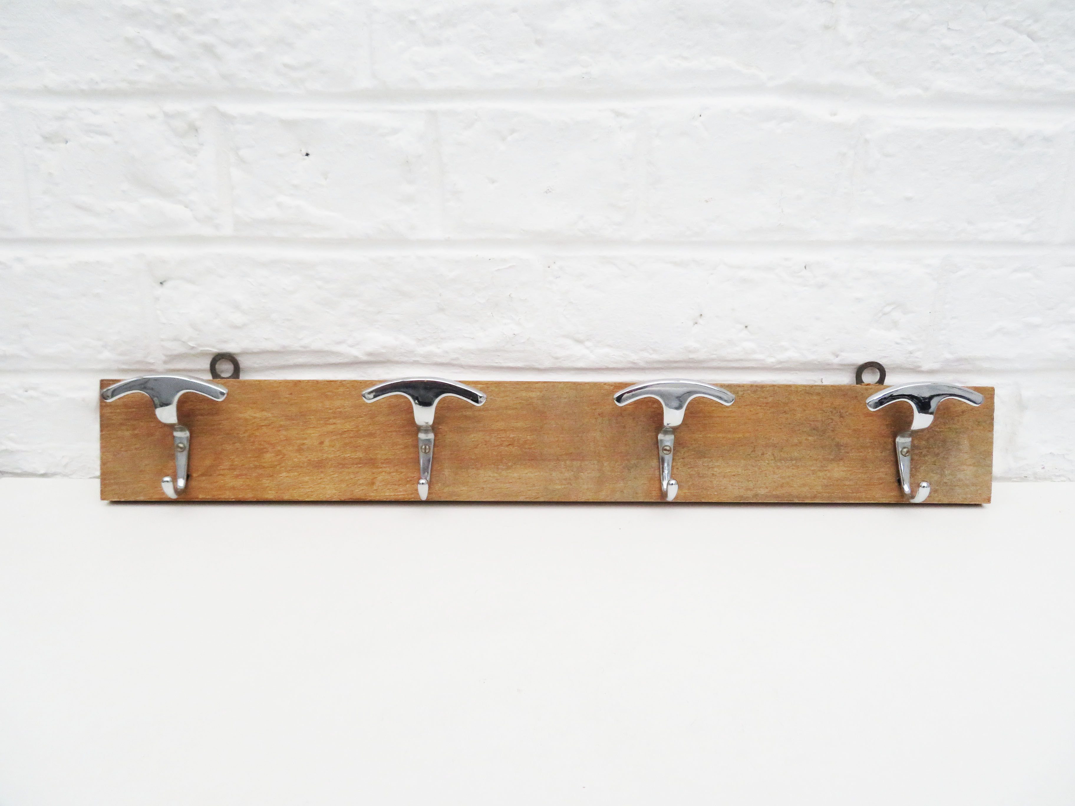 Vintage wood wall hanging Coat Rack