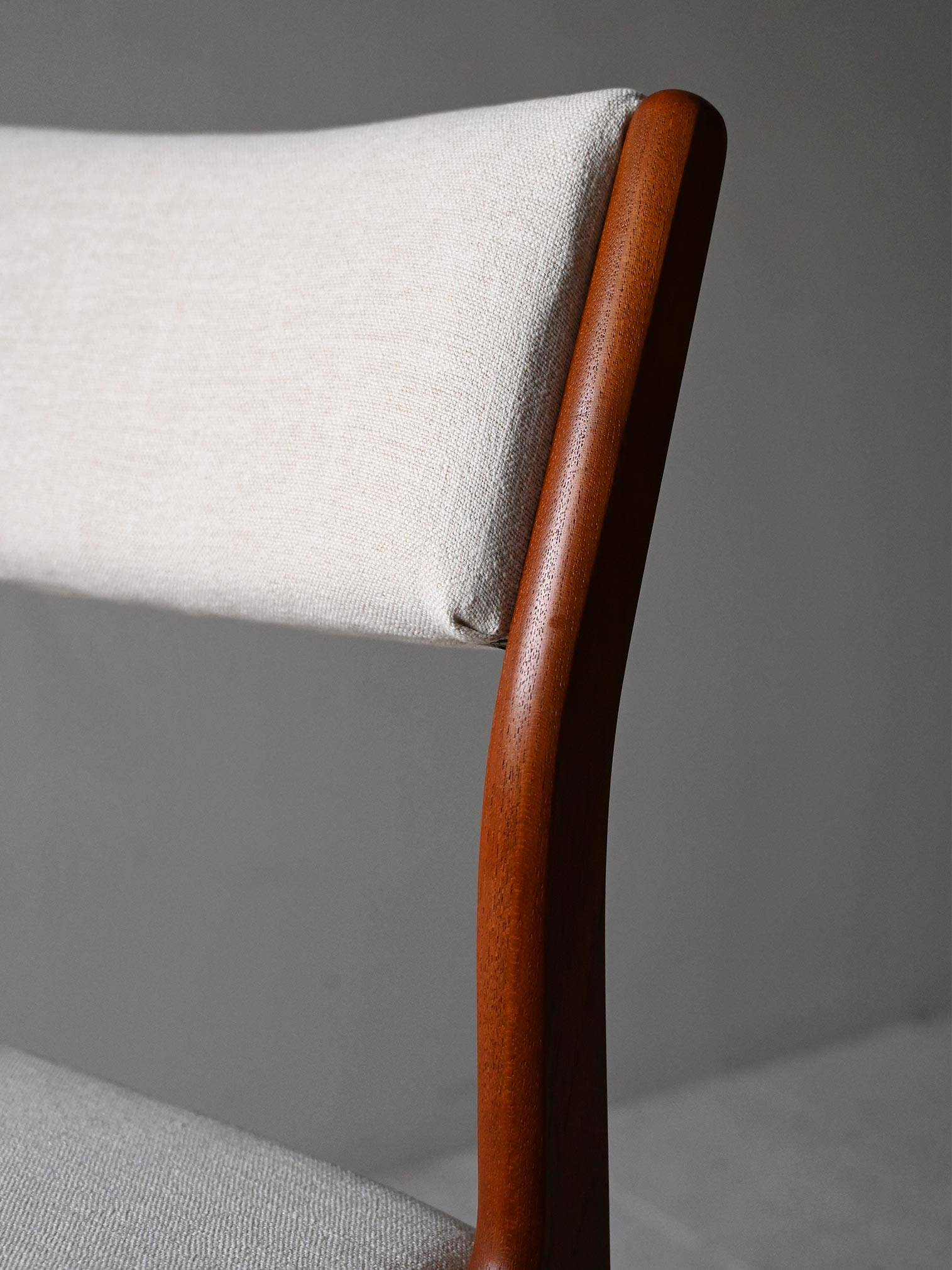 Set of 6 1960s Scandinavian teak dining chairs