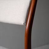 Set of 6 1960s Scandinavian teak dining chairs