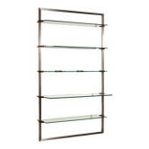 Peter Ghyczy 1970 corner cabinet – iconic stainless steel and brass model R16