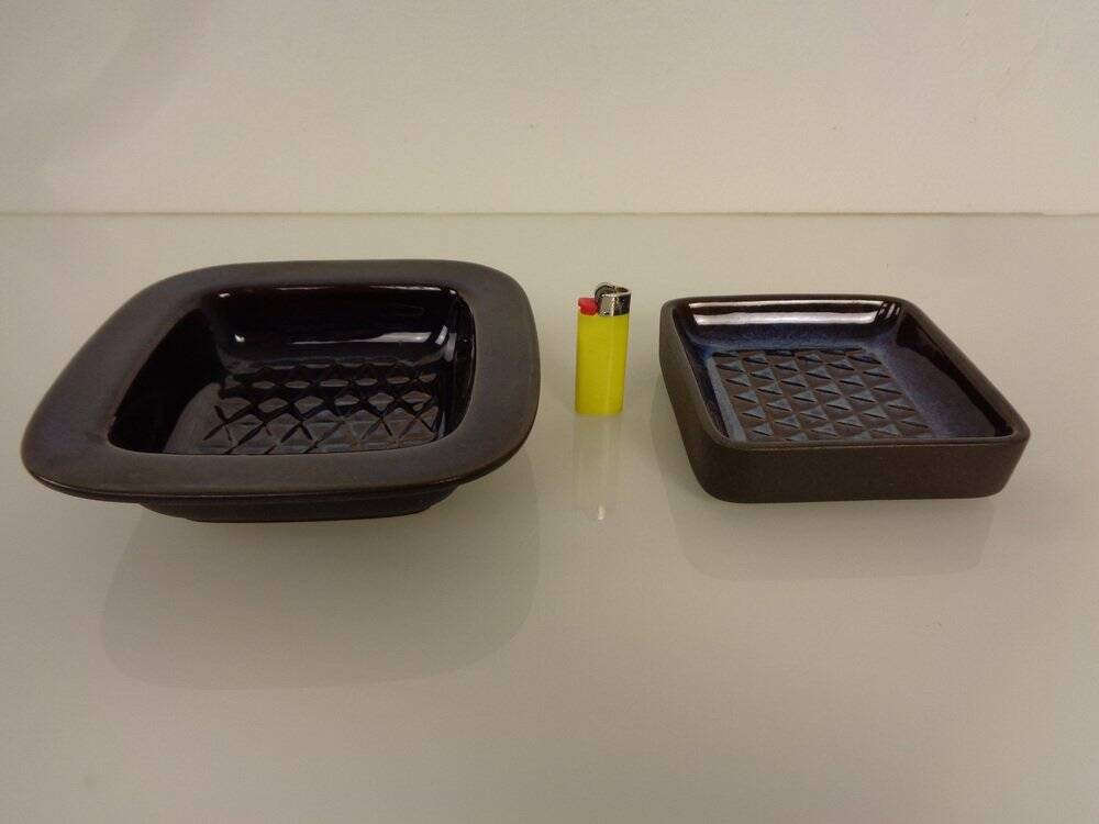 Danish studio ceramic bowls by Einar Johansen for Soholm Stentoj, 1960s, set of 2.