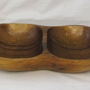 vide poche en bois massif