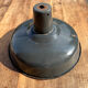 Industrial enamelled sheet metal lampshade