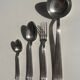 Silver-plated cutlery set by André Blanchet, early 20th century.