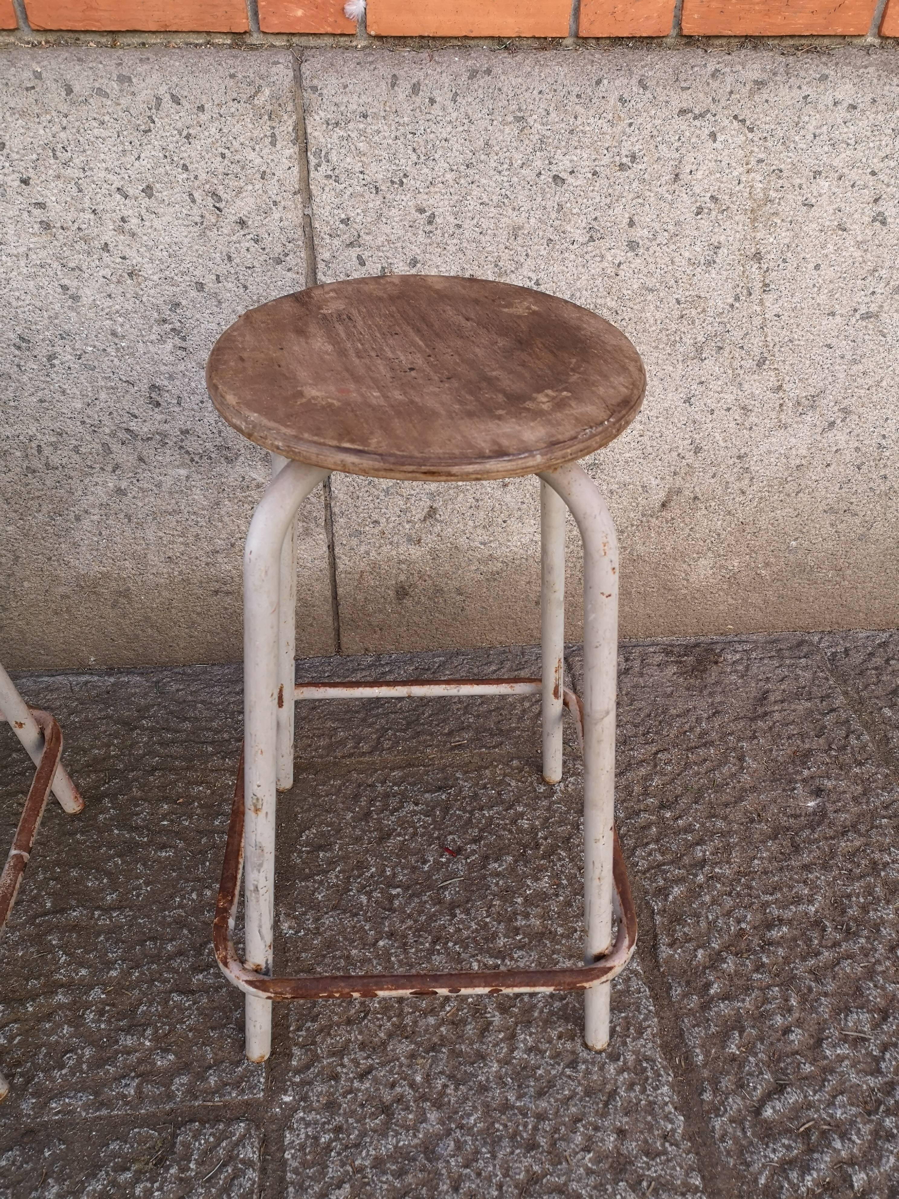 3 workshop stools