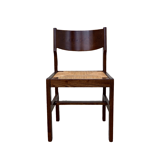 Mulched chairs in vintage solid elm 1960