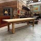 Very large solid oak farm table