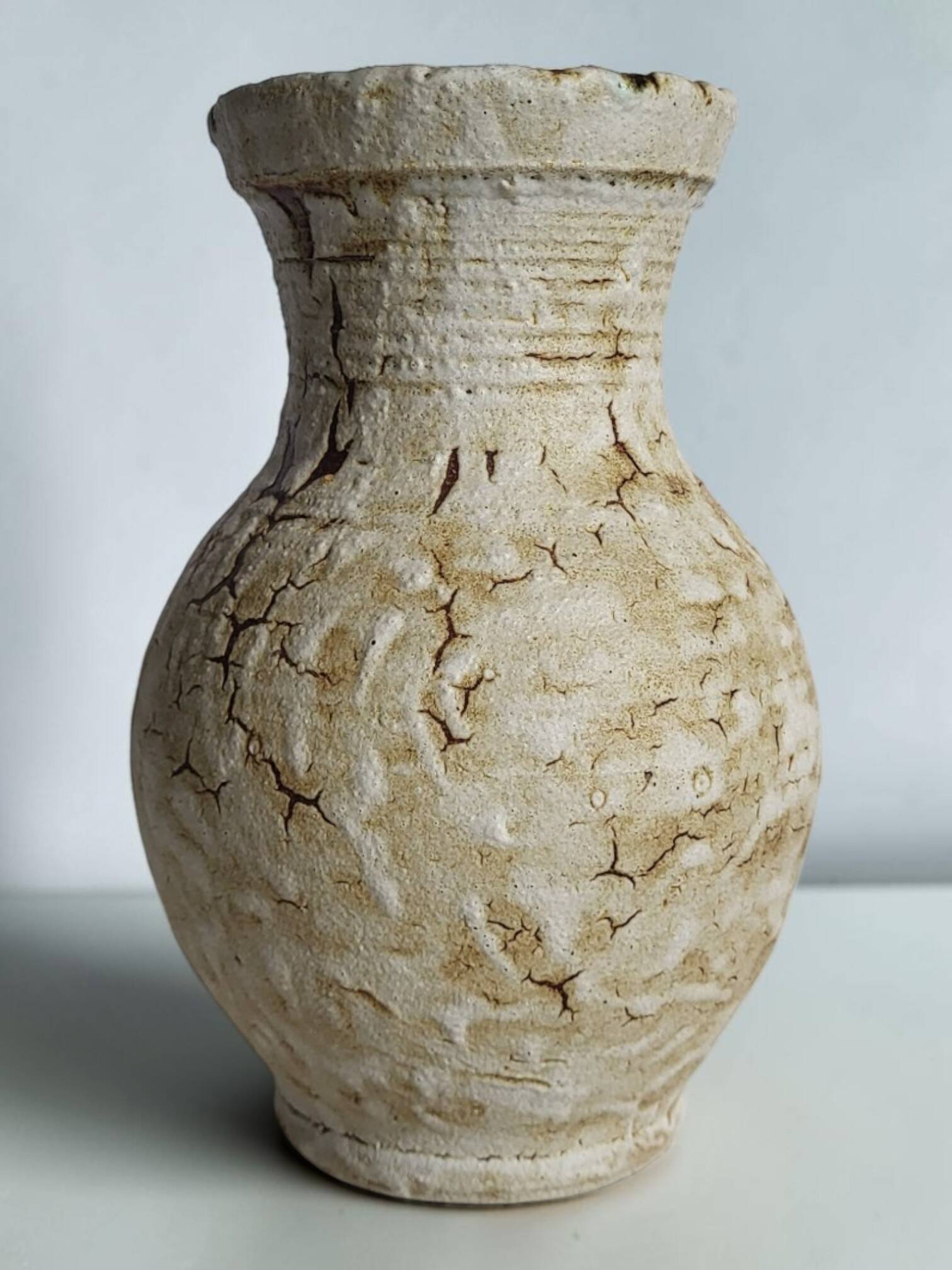 Vase en céramique Accolay, 1950's