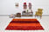tapis vintage rouge & orange, 163x240 cm