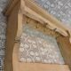 Antique solid wood wall shelf