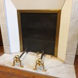 Brass chenets