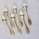 6 vintage silver plated soup spoons hallmarked 2106152