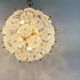 Mid century brass and crystal sputnik chandelier by Val saint lambert, 1960s