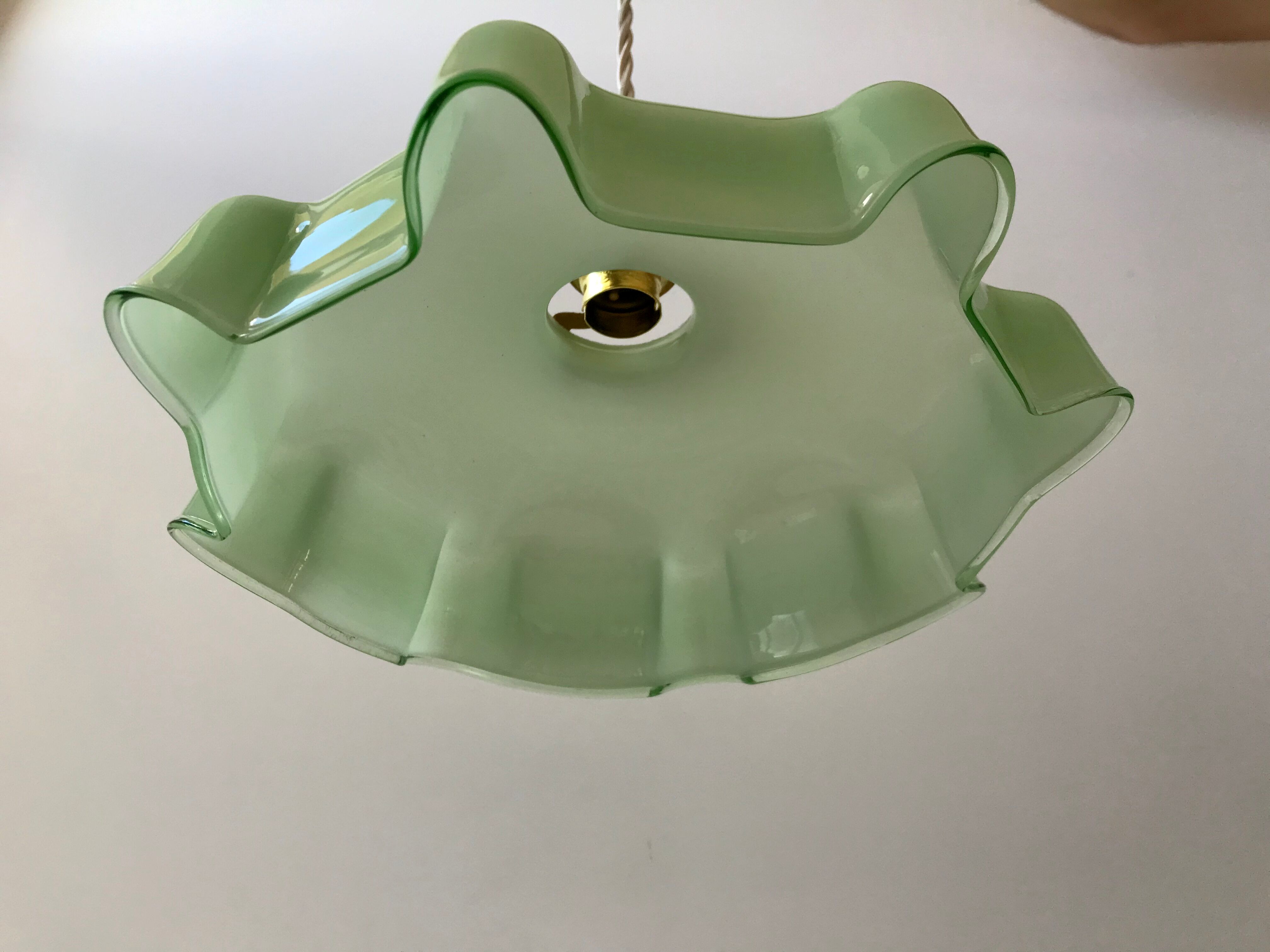 Suspension in opaline green sage years 40-50