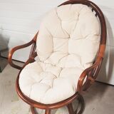 Rotating rattan chair