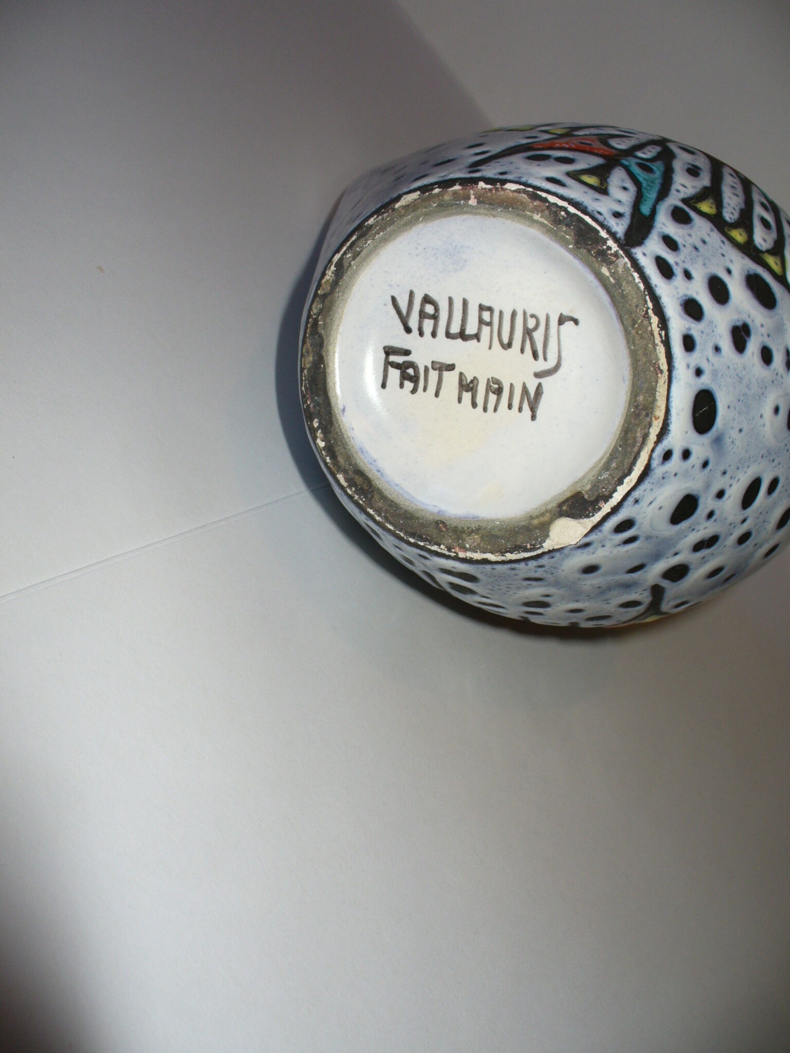 Vase de Marius Bessone Valauris des années 50