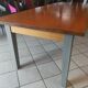 Solid walnut table circa 1980 with double patina