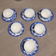 6 tea cups with saucers - Japan - antique