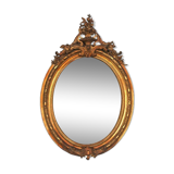 Mirror of style Louis XVI gilded stucco 1880