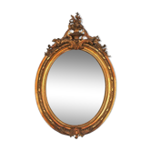 Mirror of style Louis XVI gilded stucco 1880