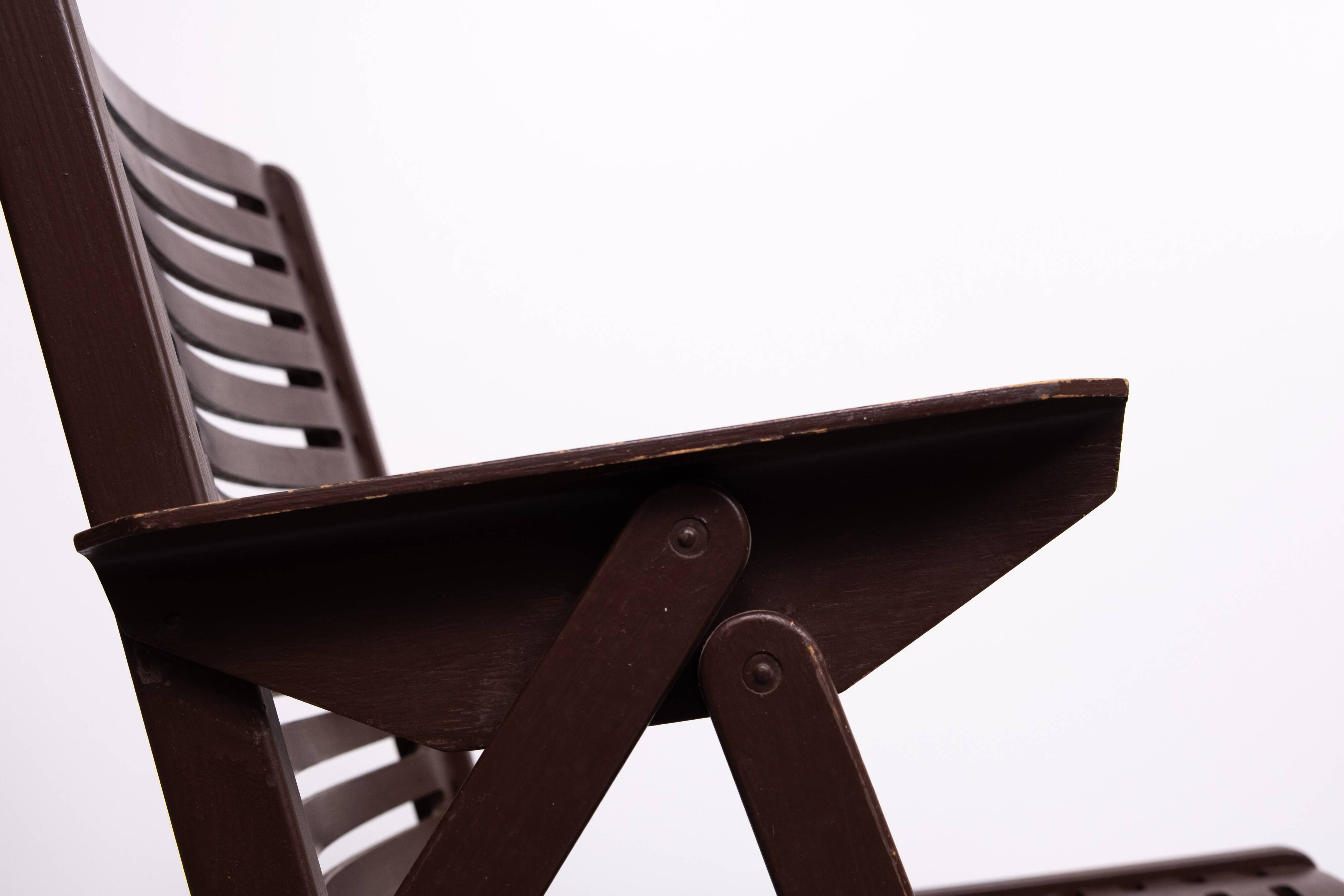 Vintage Rex multiplex folding chairs Niko Kralj, Joegoslavië 1950