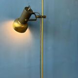 Vintage brass floor lamp with adjustable spot