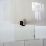 Lampe de table en verre et plastique Italie 1970