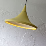 Danish lacquered metal suspension lamp, 1980s